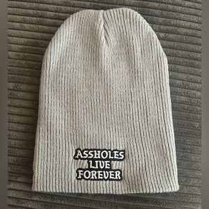 Grey ALF Embroidered Beanie